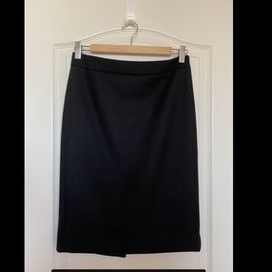 Jcrew black wool pencil shirk